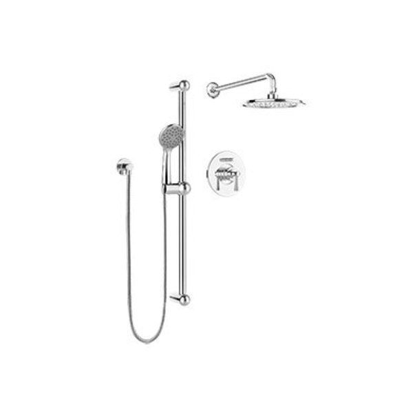 Keeney Mfg Shower Faucet Kit, Polished Chrome, Wall KIT-NEO130CCP